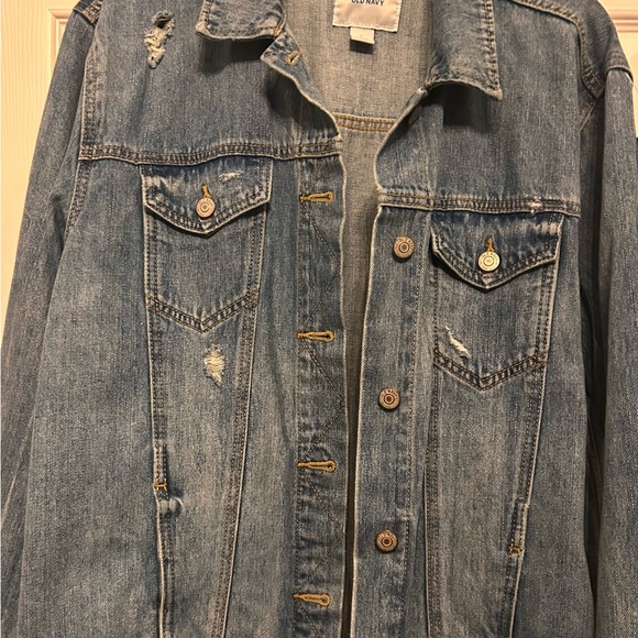 Old Navy Light Blue Denim Jacket size Large - Picture 6 of 8
